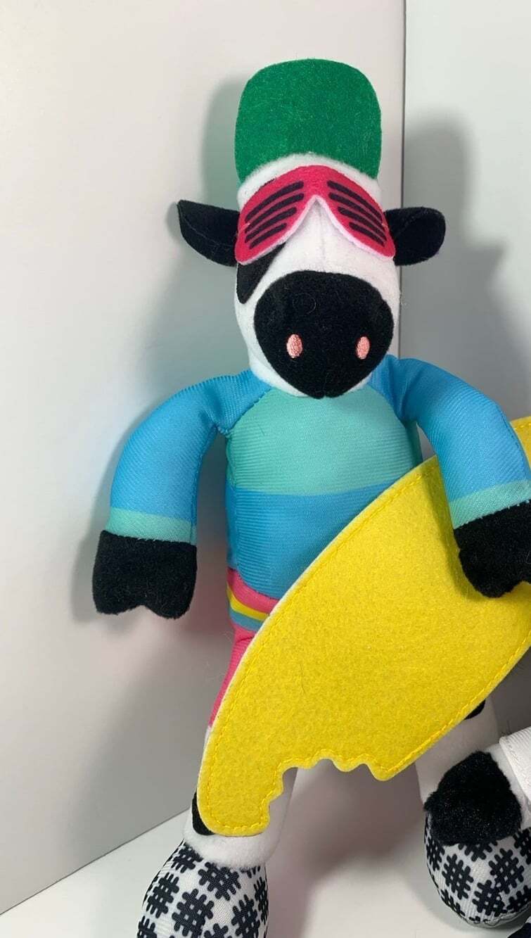 Chick Fil A Surfer Cow plush